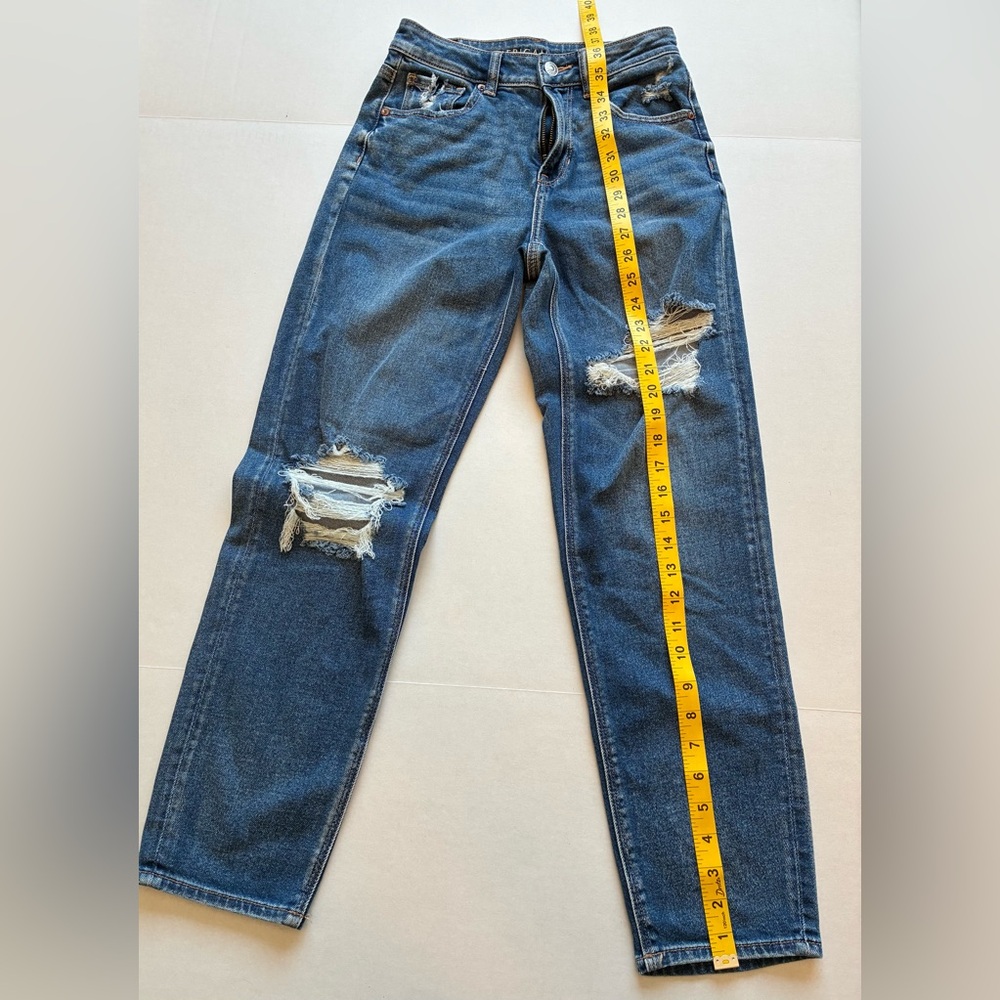 American Eagle Outfitters Blue Skinny Jeans Distressed